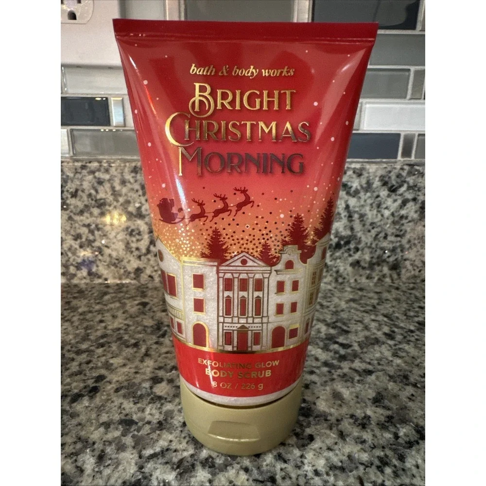 Bath & Body Works Bright Christmas Morning Exfoliating Glow Body Scrub 8oz/226g